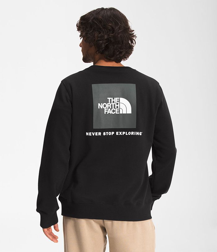 The North Face Mens Sweatshirt Box NSE Crew 802JMWYKQ - Black